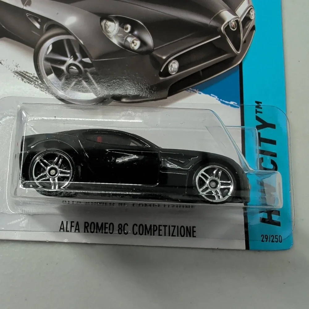 Hot Wheels Alfa Romeo 8C Competizione Black HW City 2014 Night Burnerz 29/250